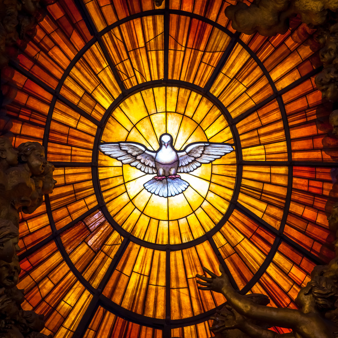 Throne Bernini Holy Spirit Dove, Saint Peter's Basilica in Rome